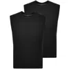 Diesel Mens Multi Crewneck Pack Of Two Cotton-jersey Vests In Black