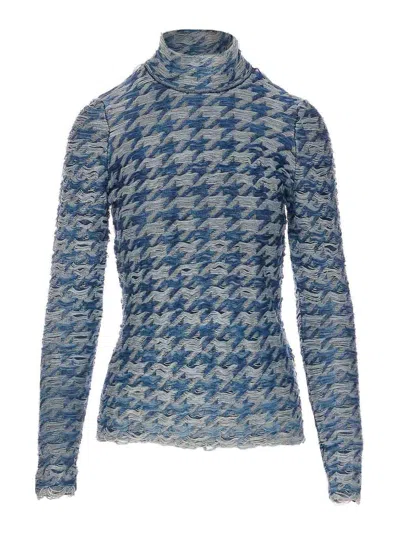 DIESEL BLUE LONG SLEEVES TOP