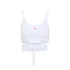 Diesel T-leya-tail Stretch Cotton Top In White