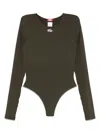 Diesel Oval-d Bodysuit In Black