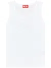 Diesel 't-lins' White Top With Oval D Logo On The Front In White