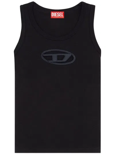 Diesel Canotta Con Logo Oval D Cut-out In Tobedefined