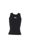 Diesel Textured Ribbed Sleeveless Top