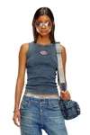 Diesel Top And Body Women  A14817 0anah M-anchor-a-sl 8a8 Denim In Blue