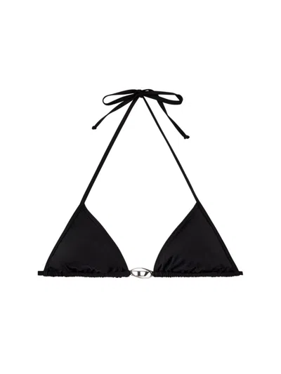 Diesel Top Bikini "sees-t-dnm" In Black