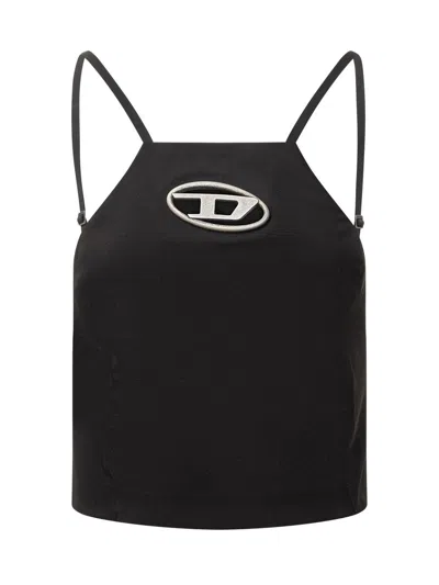 DIESEL DIESEL WOOL BLEND CUT-OUT TOP