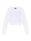 Diesel F-slimmy-od Cropped Sweatshirt In Black