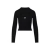 Diesel Womens 9xx M-olina Cut-out Wool Knitted Top In Black