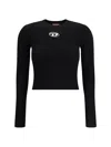 Diesel Long Sleeve Sweater In Black