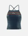 Diesel Two-color Denim Sling In Blue