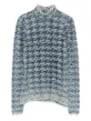 Diesel Turtleneck Sweater In Animal Print