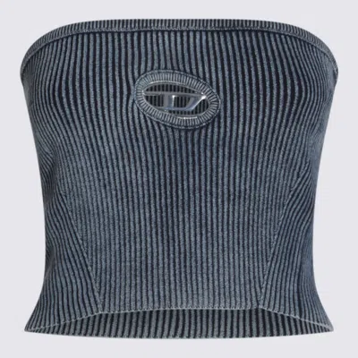 Diesel Top Blue And Green In Gray