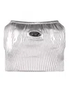 Diesel Silver M-clarksvillex-c Tube Top In Silver