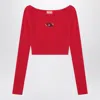 Diesel Red Top Cropped M-vera-ls