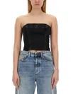 Diesel De Ville Strapless Denim Top