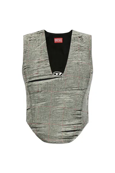 Diesel Top De-laris-fsg In Gray