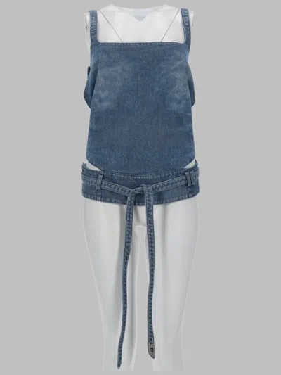 Diesel Denim Cotton Shirt In Blue