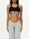 Diesel Bra Ufsb-cotton-race-bralette In Black
