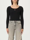 Diesel Black T-ballet-d Long Sleeve T-shirt In Black