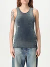 Diesel Top T-go Blue Washed Effect In Blue