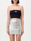 Diesel M-clarksvillex Logo Plaque Tube Top In Blau