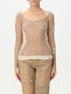 Diesel M-calai Long Sleeve Jersey In Brown