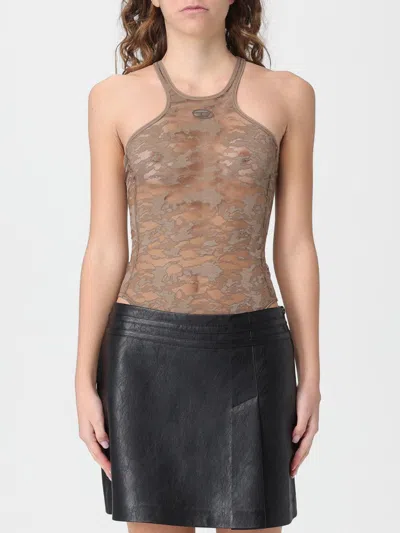 Diesel Top  Woman Color Brown