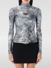 Diesel Nylon Blend Cozy Sweater In Grey