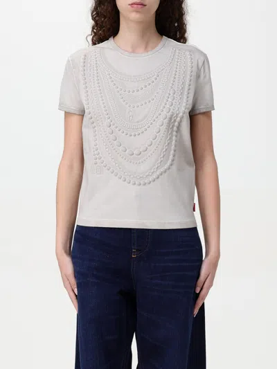 DIESEL T-SHIRT DIESEL WOMAN COLOR MUD,G75715064