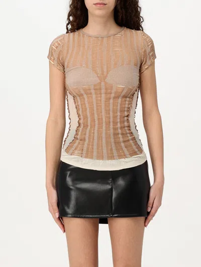DIESEL TOP DIESEL WOMAN COLOR NUDE,G67493226
