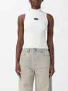 Diesel M-clarksvillex Logo Print Tube Top In White