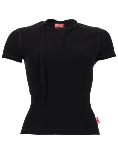 Diesel T-iaras T-shirt In Jersey In Black