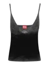 Diesel "top With Faded Effect" In Black