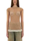 Diesel Top "m-calai" In Nude