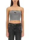 Diesel Strapless Top M In Black