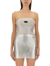 Diesel Silver M-clarksvillex-c Tube Top In Silver