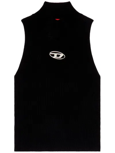 Diesel M-onervax-top Logo Tank Top In Black