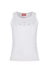 Diesel White T-lynys-od Tank Top In White