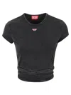 Diesel T-bunny Tail-r1 Cotton T-shirt In Black