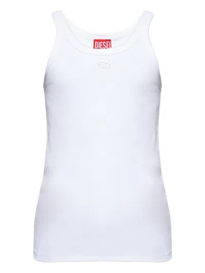 Diesel T-wife-dco Logo-detail Tank Top In White