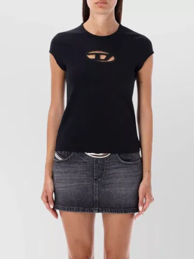 DIESEL TOP OVAL NECK CUT-OUT DETAIL