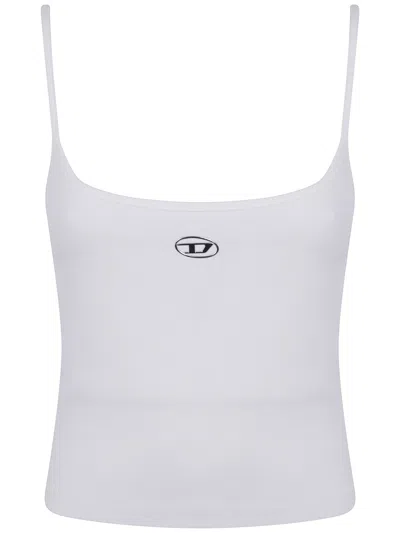 Diesel Top Scollo Tondo "t Hupy" In White