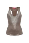 Diesel Top  Woman Color Gold In Golden