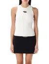 Diesel M-caddix-top Tank Top In White