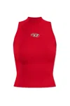 Diesel Red Top Cropped M-onervax In Red
