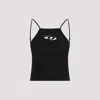 Diesel Women Black Stretch Polyester Blend T-wilight Top