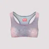 Diesel De-toppy-fsd Denim Cropped Top With Rhinestones