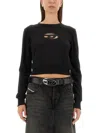 Diesel F-slimmy-od Sweatshirt In Black