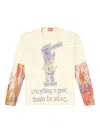 Diesel Abstract Print Layered T-shirt