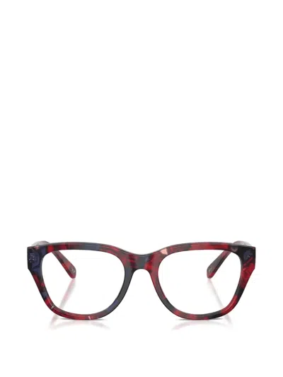 Diesel Tortoiseshell-effect Cat-eye Glasses In Red